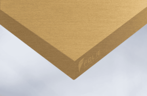 Autocolant cu imitatie otel auriu Cover Styl Hard Gold aplicat pe mobila Folie.ro
