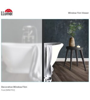 folie albă mată pentru geam – model decorativ PS 2