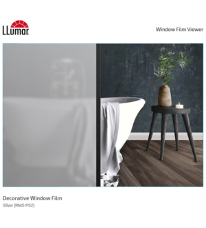 folie decorativă mată silver pentru geam – model PS 2