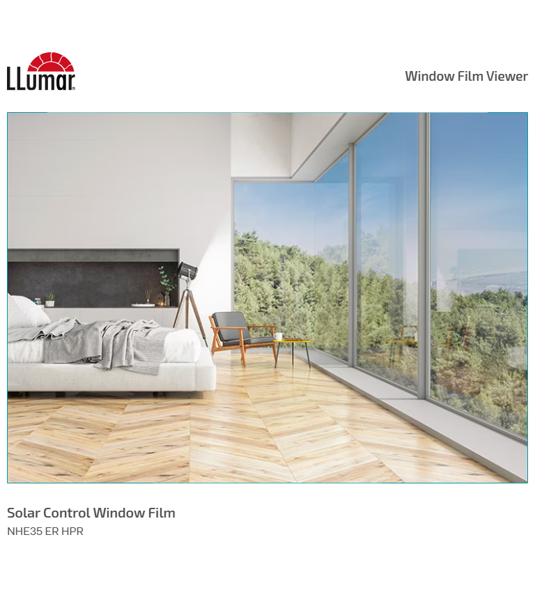 NHE35 folie de protecție solară exterioară neutră – model NHE 35